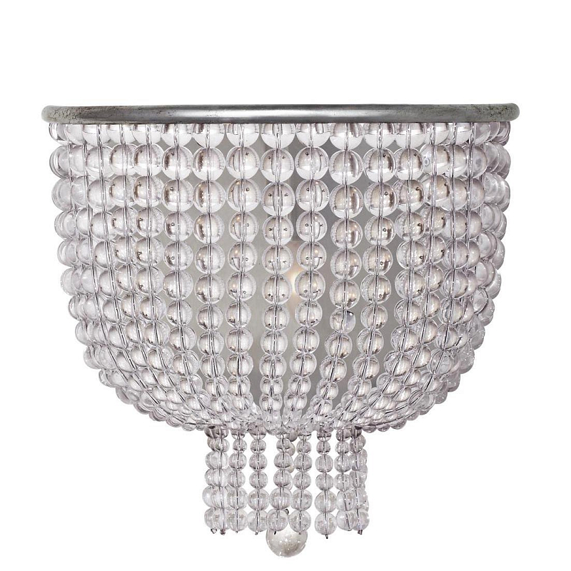 Бра JACQUELINE CLEAR SCONCE Прозрачный Латунь Серебряный Бра JACQUELINE CLEAR SCONCE Прозрачный Латунь Серебряный в Барнауле | Loft Concept