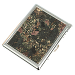 Портсигар на 10 сигарет с газовой зажигалкой из натурального камня Эвдиалит Stone Cigarettes Cases варинант исполнения - 1 | Loft Concept в Барнауле