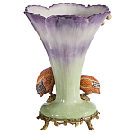 Ваза с цесарками из фарфора с бронзовыми элементами Garden of Eden варинант исполнения - 2 | Loft Concept в Барнауле