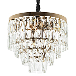 Люстра с прямоугольными хрустальными подвесками Lunet Crystal Rectangulars Chandelier 6 варинант исполнения - 1 | Loft Concept в Барнауле