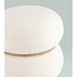 Пуф Полли S тедди белый варинант исполнения - 3 | Loft Concept в Барнауле