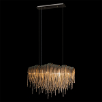 Люстра подвесная с металлическими цепочками и изогнутыми металлическими дугами 72 см Atlantis Chain варинант исполнения - 3 | Loft Concept в Барнауле