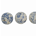  Набор керамических шаров с синей росписью Oriental Blue & White Ornament Vases варинант исполнения - 3 | Loft Concept в Барнауле