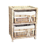 Стеллаж для детской с плетенным выдвижными корзинами Bow варинант исполнения - 2 | Loft Concept в Барнауле