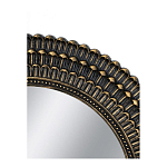 Зеркало круглое с текстурированным дизайном рамы Helios варинант исполнения - 4 | Loft Concept в Барнауле