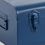 Металлический сундук Metal Dark Blue варинант исполнения - 4 | Loft Concept в Барнауле