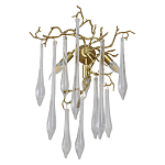 Бра с декором в виде ветвей и стеклянных подвесок в форме капель Droplet Chandelier варинант исполнения - 1 | Loft Concept в Барнауле