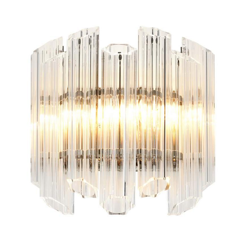 Бра Wall Lamp Vittoria Clear Никель Прозрачное Стекло Бра Wall Lamp Vittoria Clear Никель Прозрачное Стекло в Барнауле | Loft Concept
