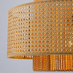 Подвесной светильник с абажуром из плтеного бамбука Light Inside the Cell варинант исполнения - 4 | Loft Concept в Барнауле