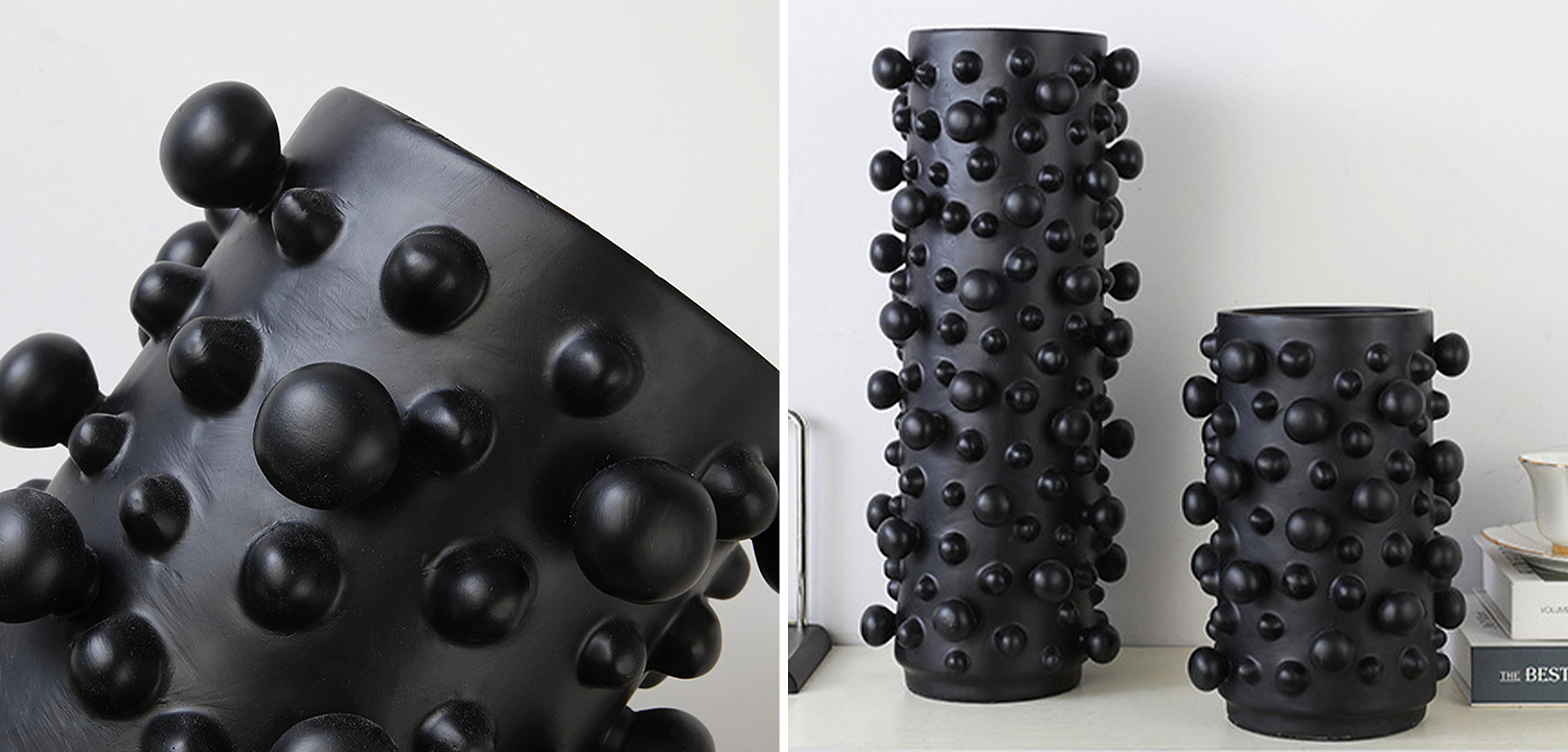 Ваза Molecule Vase Black M Ваза Molecule Vase Black M - Loft-Concept в Барнауле