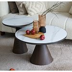 Столик журнальный круглый на конусовидном металлическом основании Sustainability варинант исполнения - 2 | Loft Concept в Барнауле