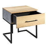 Тумба прикроватная с ящиком в стиле лофт Urban Style Space 2 варинант исполнения - 4 | Loft Concept в Барнауле