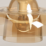 Подвесной светильник с двухъярусным плафоном цвета янтарь Honey Layer варинант исполнения - 8 | Loft Concept в Барнауле