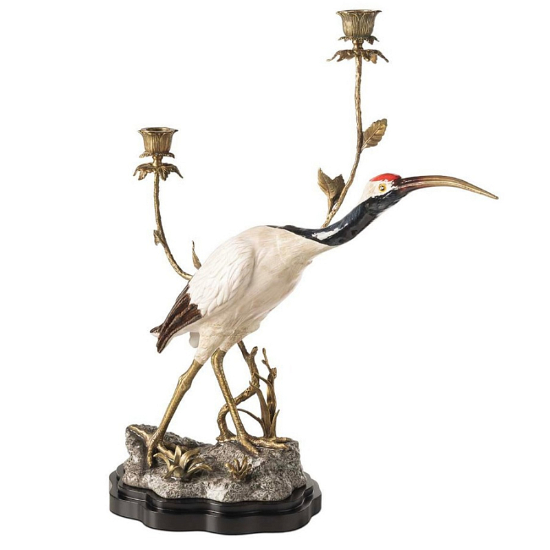 Подсвечник Candleholder Ibis Atlantis Белый Черный Бронза Подсвечник Candleholder Ibis Atlantis Белый Черный Бронза в Барнауле | Loft Concept