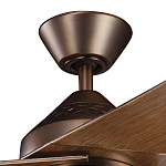 Потолочный вентилятор с тремя угловатыми лопастями Kichler варинант исполнения - 2 | Loft Concept в Барнауле