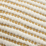 Чехол на подушку горчичного цвета с бахромой и объемным узором Ethnic mix варинант исполнения - 2 | Loft Concept в Барнауле