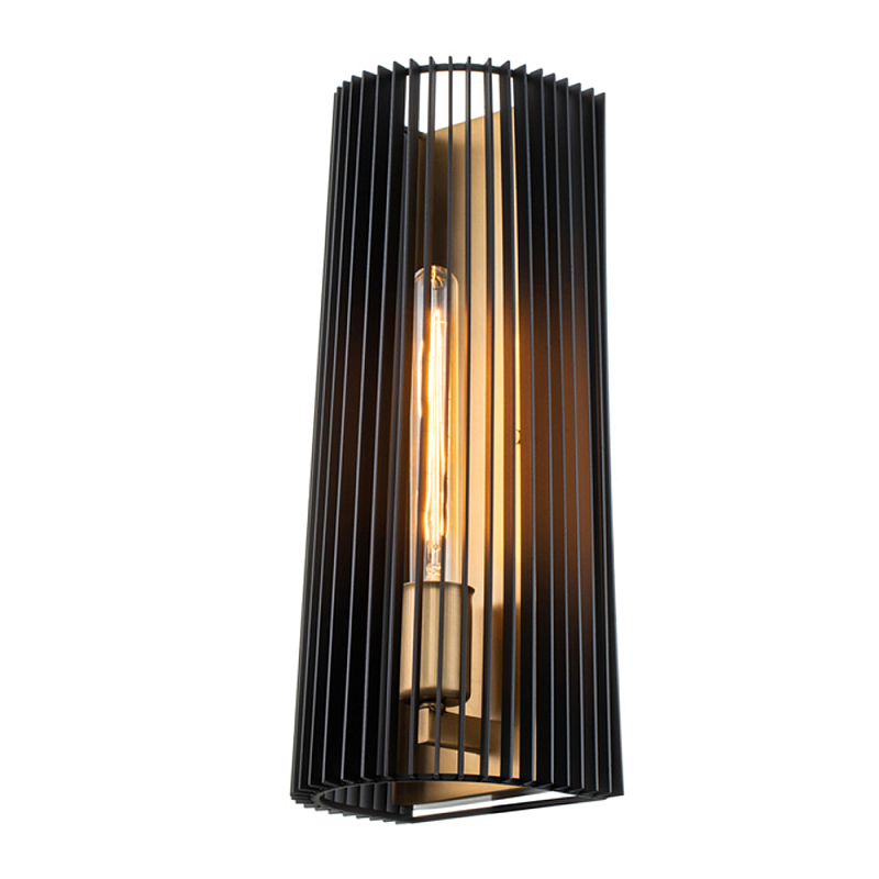 Бра с черными вертикальными линиями Kichler Латунь Черный в Барнауле | Loft Concept 