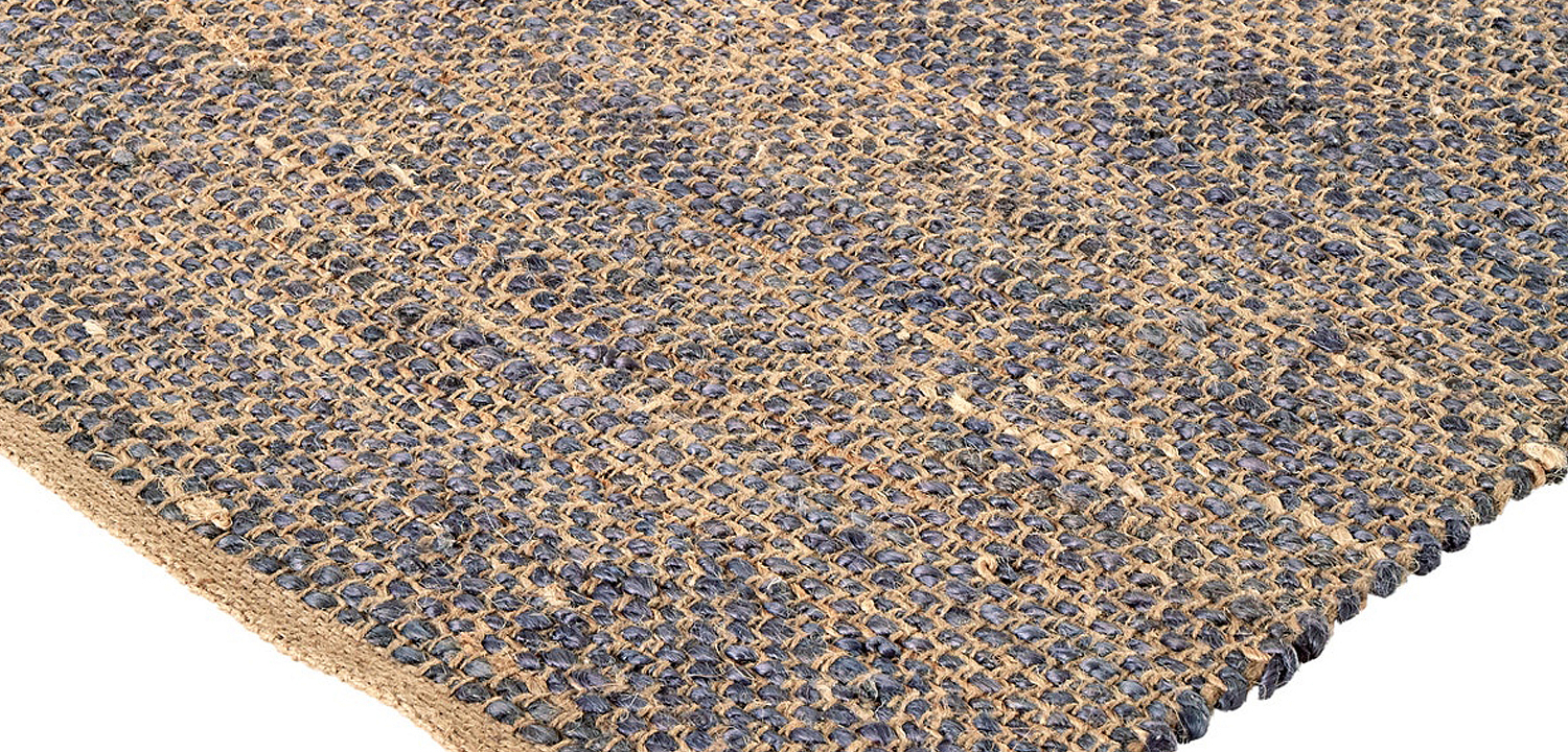 Ковер Rectangular Carpet blue 100% джут Ковер Rectangular Carpet blue 100% джут - Loft-Concept в Барнауле
