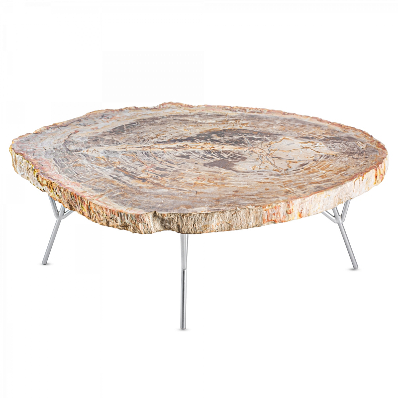Кофейный стол COFFEE TABLE BARRYMORE Бежевый Серебряный Кофейный стол COFFEE TABLE BARRYMORE Бежевый Серебряный в Барнауле | Loft Concept