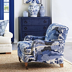 Ткань Blue landscape синий пейзах T3-89 варинант исполнения - 4 | Loft Concept в Барнауле