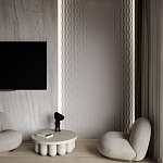 Гипсовая 3D Панель M-16 варинант исполнения - 1 | Loft Concept в Барнауле