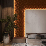 Гипсовая 3D Панель M-43 варинант исполнения - 1 | Loft Concept в Барнауле