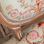 Стул из массива бука светло-зеленый с растительным орнаментом Raffael Angel Green Chair варинант исполнения - 2 | Loft Concept в Барнауле