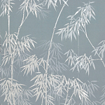 Обои ручная роспись Distant Bamboo Special Colourway on Azure Cobalt painted Xuan paper варинант исполнения - 2 | Loft Concept в Барнауле