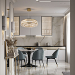 Круглая люстра с хрустальным декором Langlais Crystal Brass Chandelier варинант исполнения - 3 | Loft Concept в Барнауле