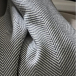 Плед из шерсти мериноса серого цвета 130×180 см Gray Waves варинант исполнения - 6 | Loft Concept в Барнауле