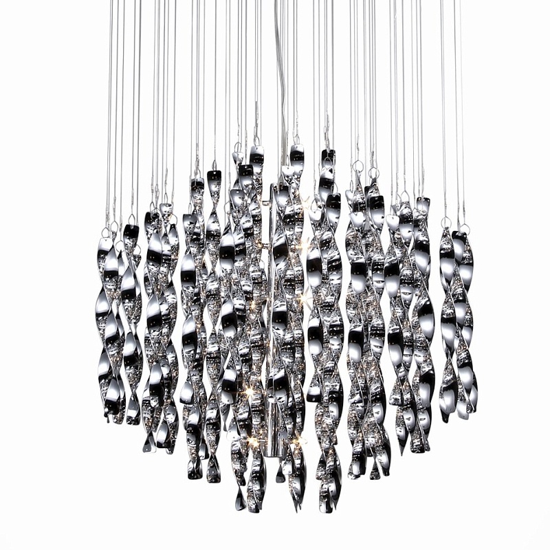 Люстра Macaroni Chandelier Chrome mono Хром Люстра Macaroni Chandelier Chrome mono Хром в Барнауле | Loft Concept