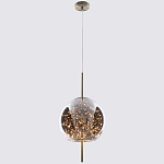 Подвесной светильник с гирляндой внутри круглого стеклянного плафона Garland Glass Hanging Lamp варинант исполнения - 2 | Loft Concept в Барнауле