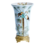 Ваза из фарфора с бронзовыми элементами Tropical Garden варинант исполнения - 1 | Loft Concept в Барнауле