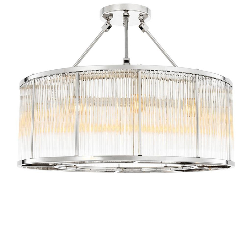 Потолочный светильник Ceiling Lamp Bernardi Nickel Никель Прозрачное Стекло Потолочный светильник Ceiling Lamp Bernardi Nickel Никель Прозрачное Стекло в Барнауле | Loft Concept