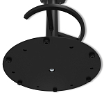 Барный стул вращающийся со спинкой и подлокотниками Douglas Rhombus Черный Велюр варинант исполнения - 8 | Loft Concept в Барнауле