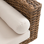 Трехместный садовый диван из плетеного пластика Matteo варинант исполнения - 3 | Loft Concept в Барнауле