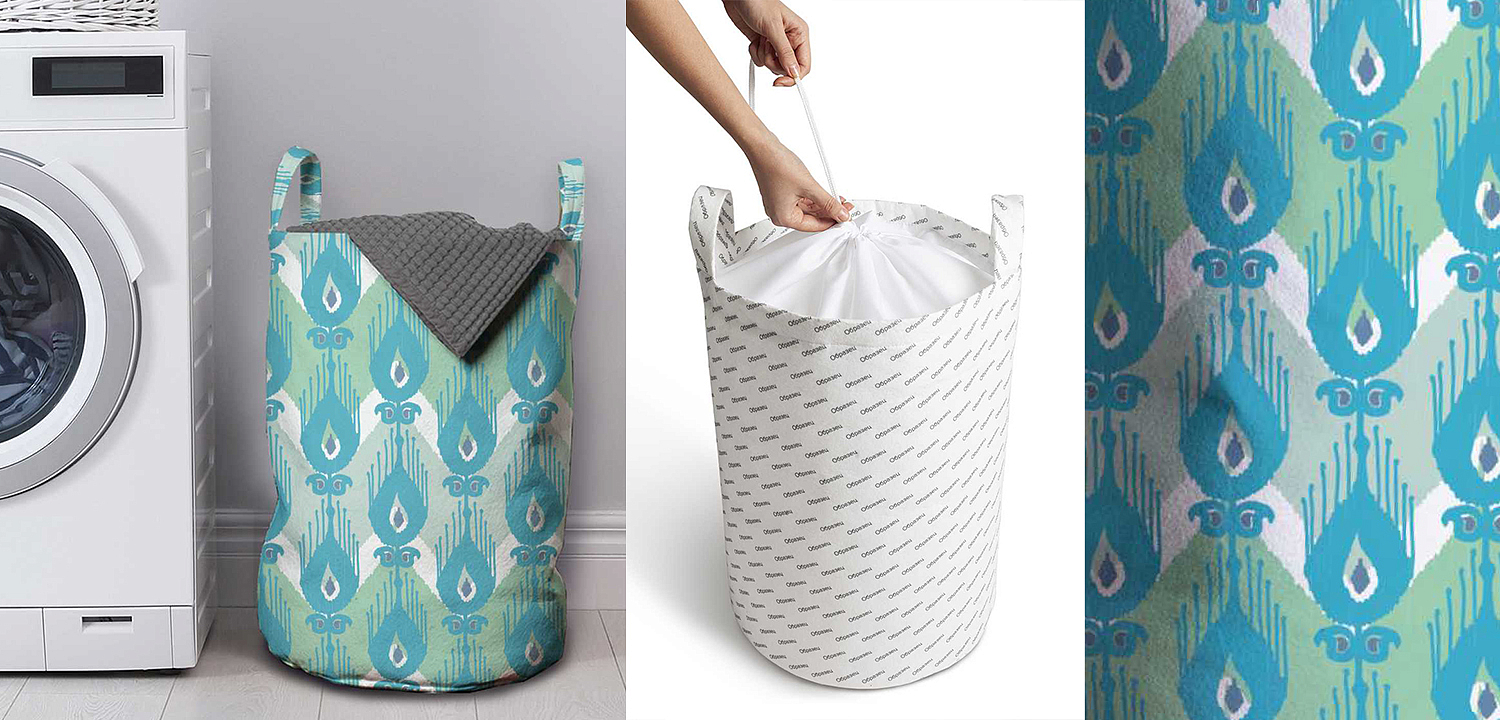 Корзина Pastel Blue Ornament Basket Корзина Pastel Blue Ornament Basket - Loft-Concept в Барнауле