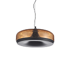 Подвесной светильник с стеклянным плафоном LED 42W 3000K Glass Textured Lampshade варинант исполнения - 2 | Loft Concept в Барнауле