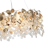 Люстра с декоративными подвесками из прозрачного стекла в форме монеток FAIRYTREE Light варинант исполнения - 11 | Loft Concept в Барнауле
