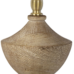 Настольная лампа деревянная с белым абажуром Wooden Table Lamp варинант исполнения - 3 | Loft Concept в Барнауле