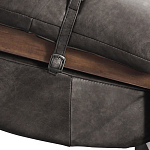 Кресло Duncan винтажная черная кожа варинант исполнения - 5 | Loft Concept в Барнауле