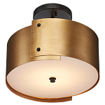 Потолочный светильник круглый светодиодный Semicircular Gold Panels старинная латунь варинант исполнения - 2 | Loft Concept в Барнауле