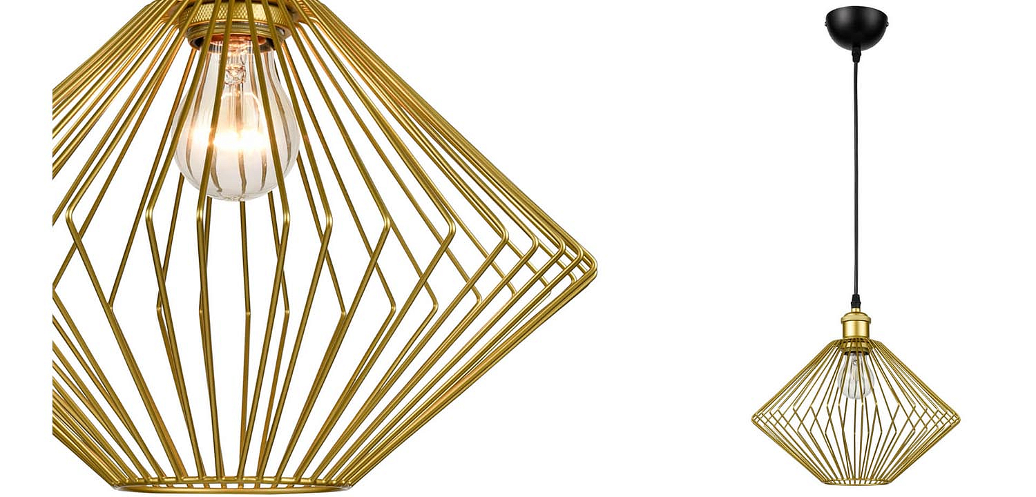 Подвесной светильник Loft Wire Cage gold Подвесной светильник Loft Wire Cage gold - Loft-Concept в Барнауле