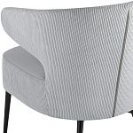 Современное мягкое кресло на металлических ножках Rakush Grey варинант исполнения - 7 | Loft Concept в Барнауле