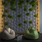 Гипсовая 3D Панель M-30 варинант исполнения - 1 | Loft Concept в Барнауле