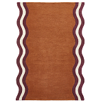 Ковер с оригинальной волнистой отделкой Woven from Wool варинант исполнения - 1 | Loft Concept в Барнауле