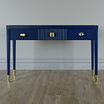 Дизайнерский Письменный стол Elsa Dreams Blue с тремя ящиками варинант исполнения - 1 | Loft Concept в Барнауле