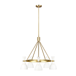 Люстра с 5-ю плафонами в форме песочных часов с узкими перфорированными отверстиями Feiss варинант исполнения - 8 | Loft Concept в Барнауле