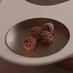 Журнальный столик фигурный со стеклянной столешницей Table Drop варинант исполнения - 6 | Loft Concept в Барнауле