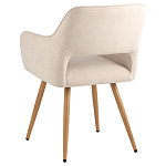 Стул в рогожке бежевого цвета NEASAN STOOL варинант исполнения - 4 | Loft Concept в Барнауле